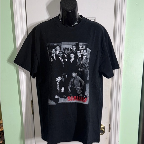 National Broadcasting Co Black Homicide Life on the Street 1998 Graphic T-Shirt